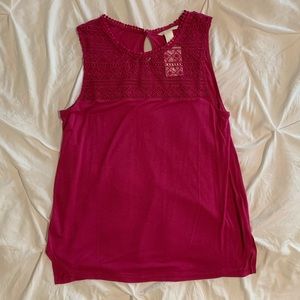 Pink H&M sleeveless shirt